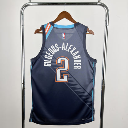 Oklahoma City Thunder Grey #2 GILGEOUS-ALEXANDER NBA Season Jerseys 2026