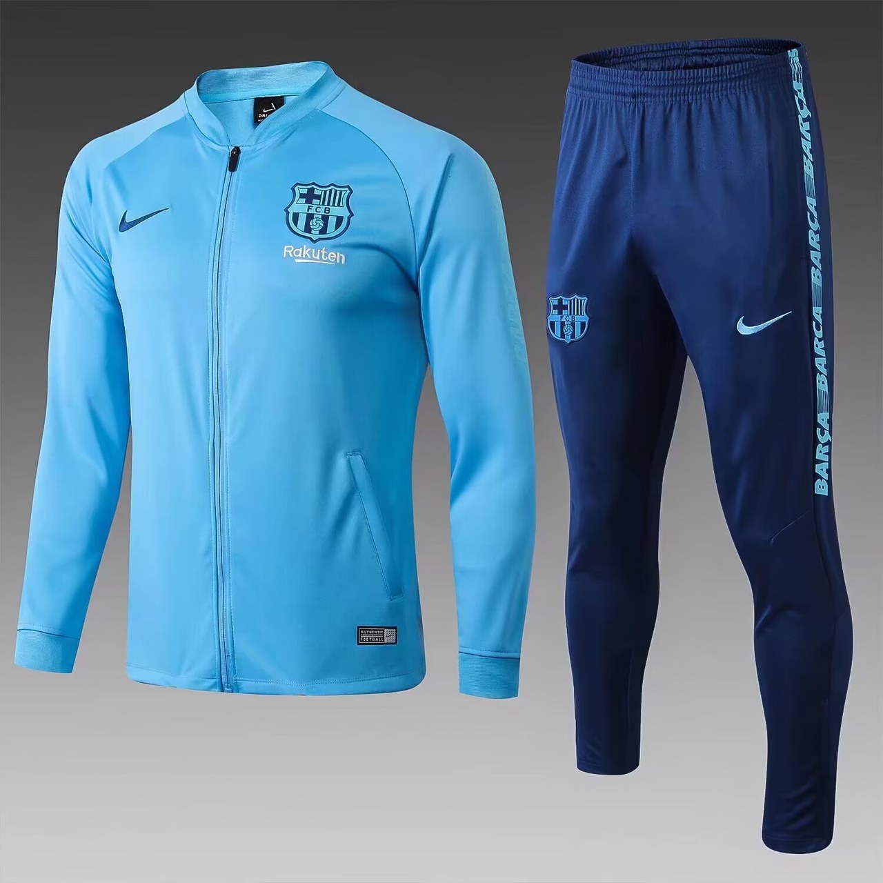 Barcelona Jacket Tracksuit Blue Football Jersey 2019/2020