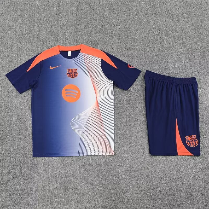 Barcelona Training Fans Kits Blue Football Jersey 2025/2026 (Kids And Man )