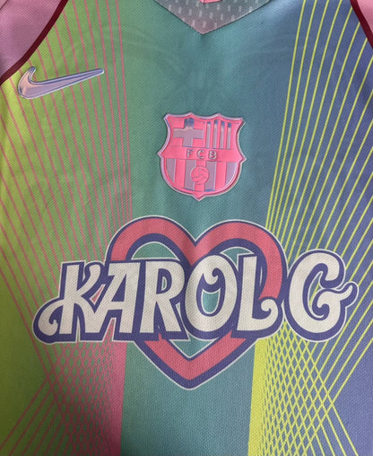 Barcelona Pink KAROLG Special Edition Fans Football Jersey 2025/2026 (广告版)