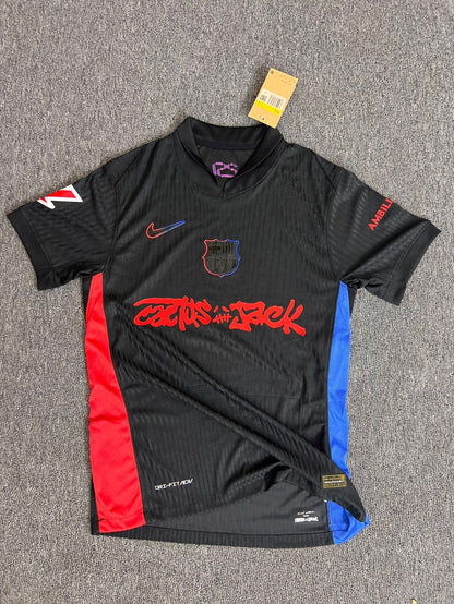 Barcelona Away Travis Scott Co Branded Version Special Edition Player Football Jersey 2025/2026