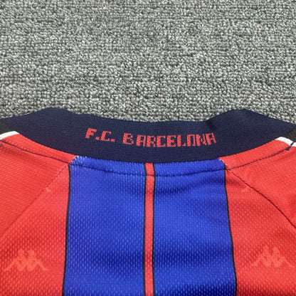 Retro Barcelona Home Kids Football Jersey 1997/1998