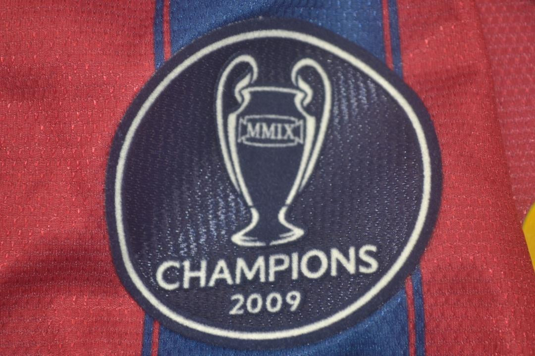 Retro Barcelona Home Long Sleeve Football Jersey 2009/2010
