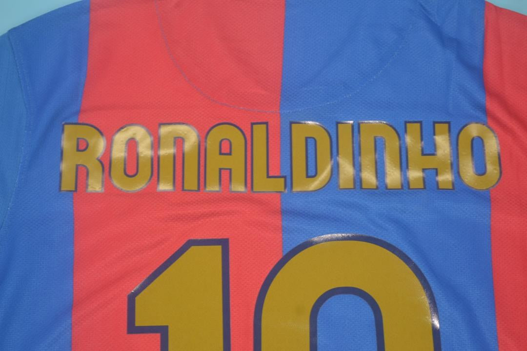 Retro Barcelona Long Home Football Jersey 2006/2007