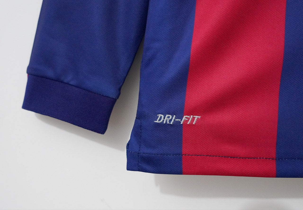 Retro Barcelona Long Home Football Jersey 2014/2015