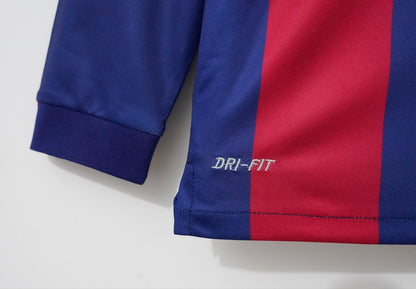 Retro Barcelona Long Home Football Jersey 2014/2015