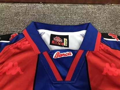 RONALDO # 9 Barcelona Home Red And Blue Retro Football Jersey 1996/1997