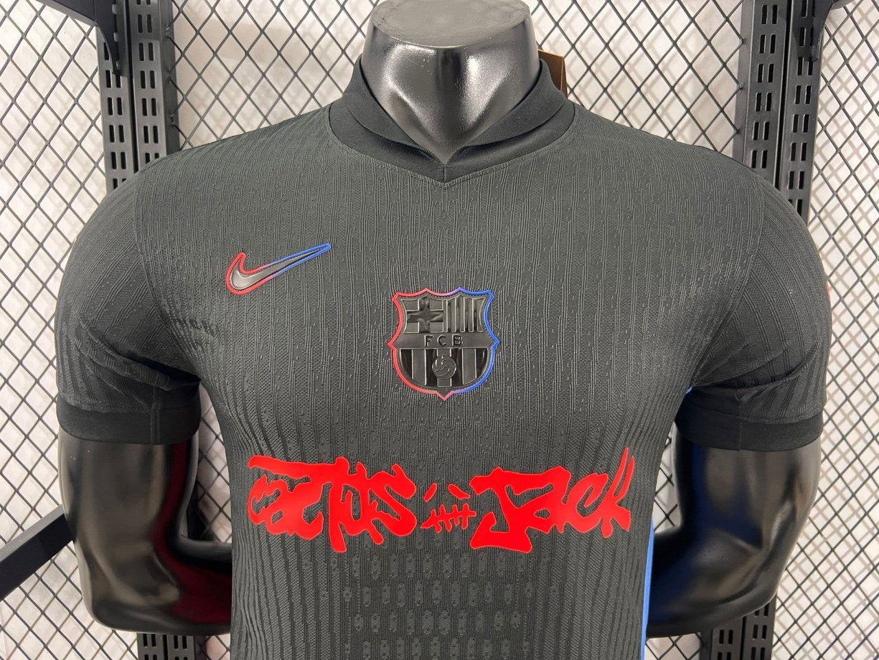 Barcelona Away Travis Scott Co Branded Version Special Edition Player Football Jersey 2025/2026