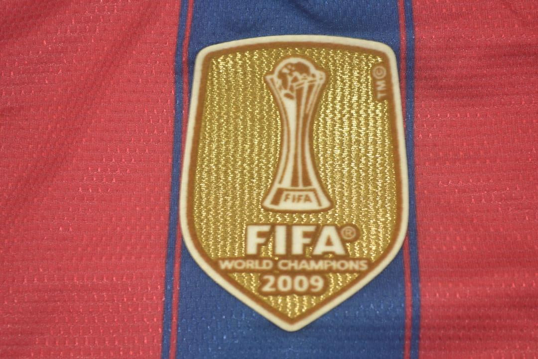 Retro Barcelona Home Long Sleeve Football Jersey 2009/2010