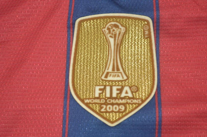 Retro Barcelona Home Long Sleeve Football Jersey 2009/2010