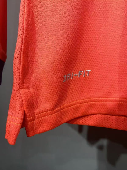 Retro Barcelona Away Long Sleeve Player Football Jersey 2014/2015