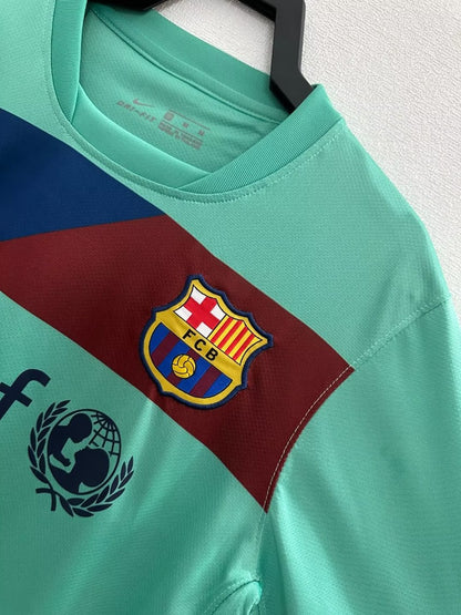 Retro Barcelona Long Away Green Football Jersey 2010/2011