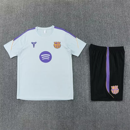 Barcelona Training Fans Kits Cyan Football Jersey 2025/2026 (Kids And Man ) (16-2XL)