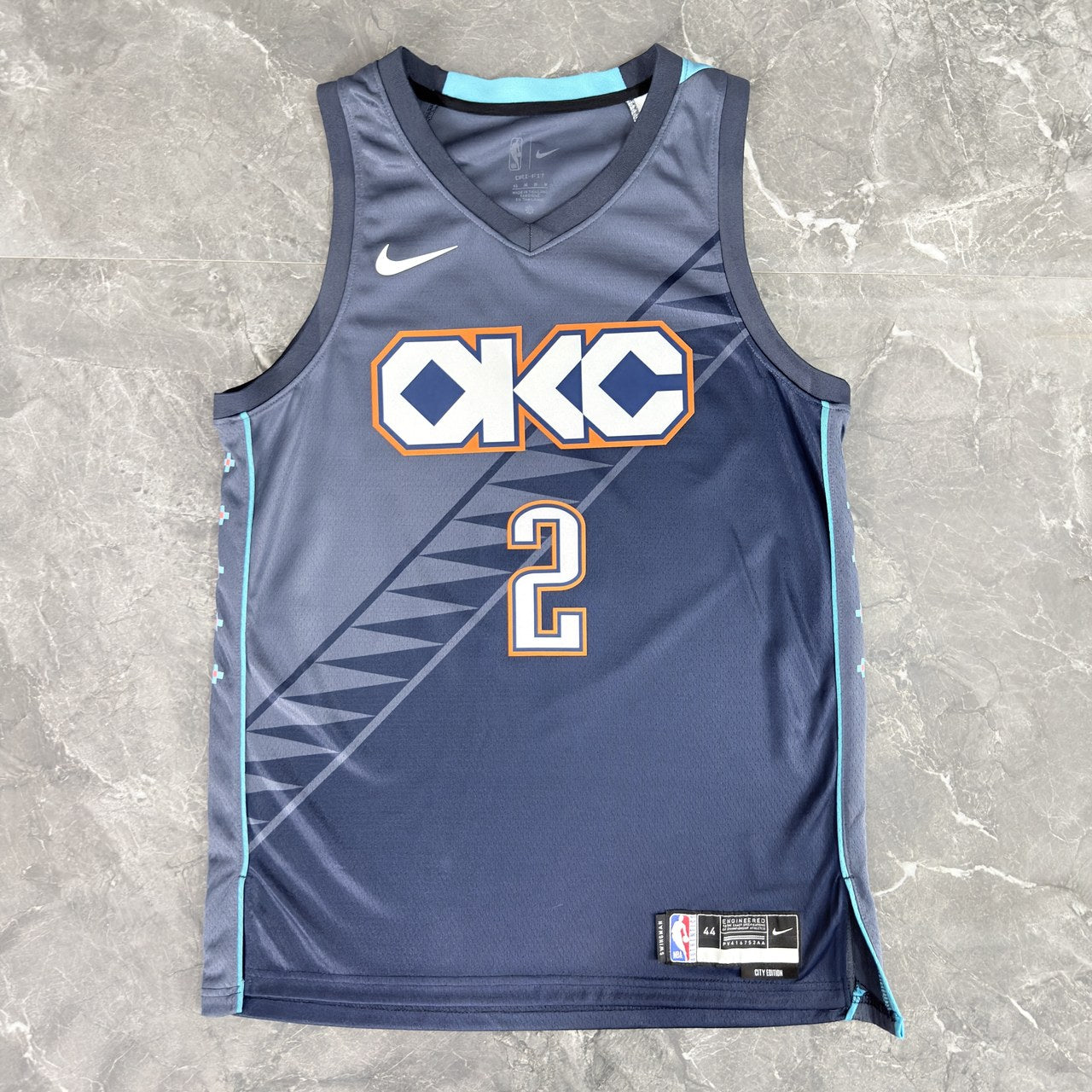 Oklahoma City Thunder Grey #2 GILGEOUS-ALEXANDER NBA Season Jerseys 2026