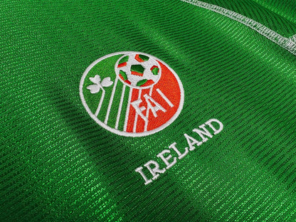 Retro Ireland Home Long Sleeve Football Jersey 2002