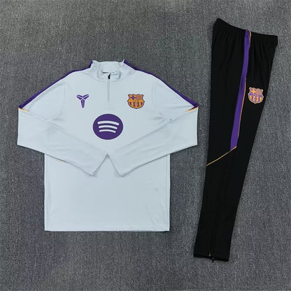 Barcelona Training Tracksuit Grey (16- 2XL Kids And Man ) Training Jersey 2026/2027
