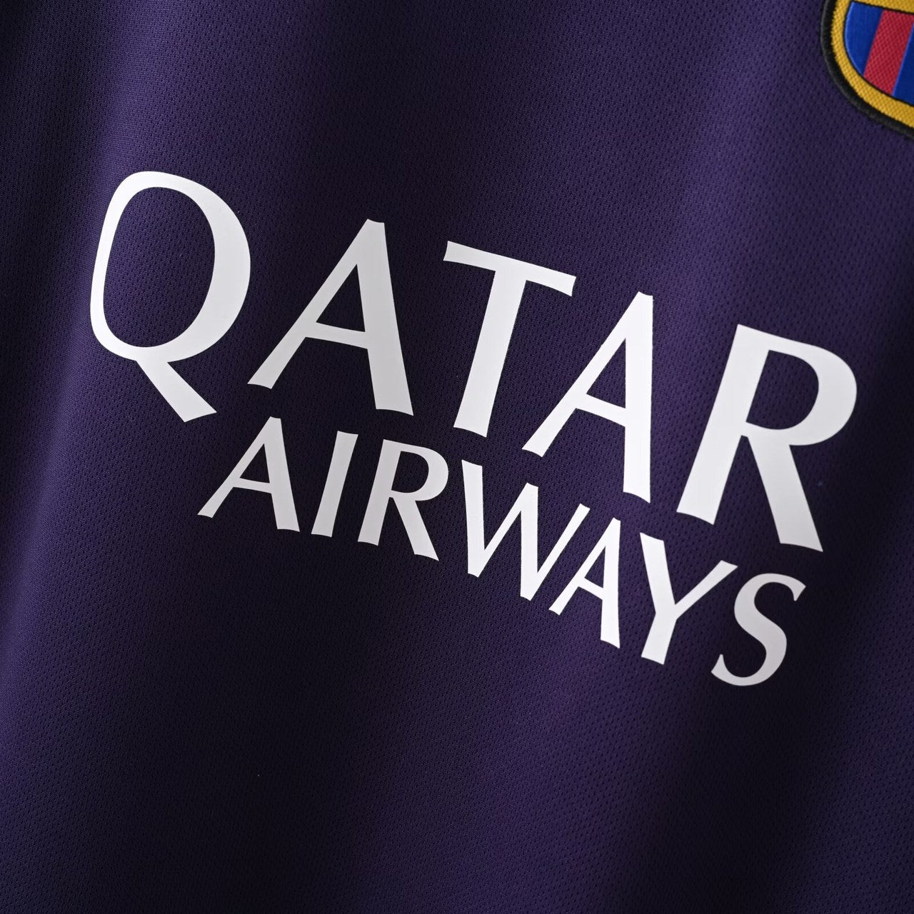 Retro Barcelona Long Away Fans Football Jersey 2016 2017
