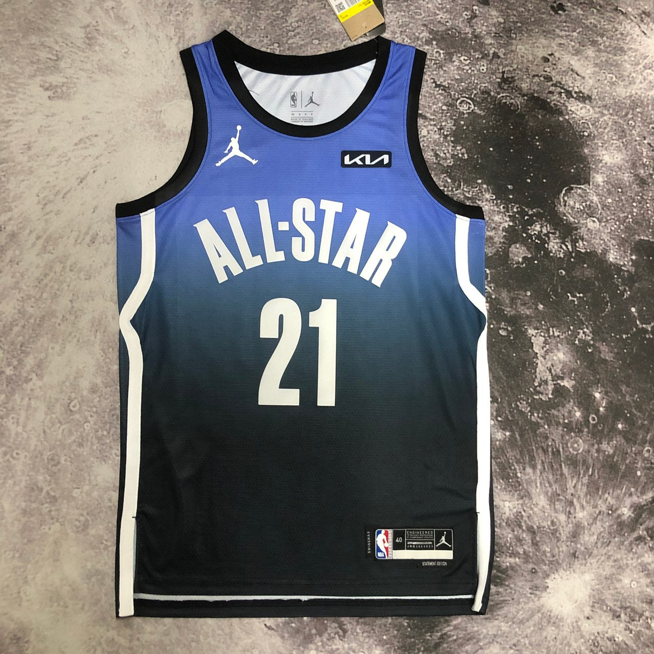 Philadelphia 76Ers Blue #21 EMBIID NBA Season Jerseys 2023 ALL-STAR