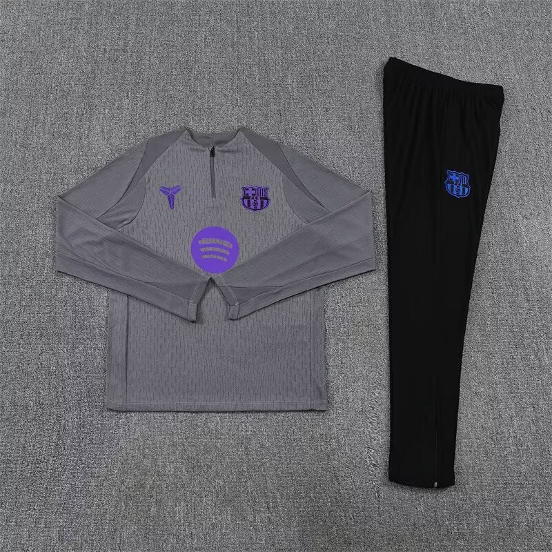 Barcelona Training Tracksuit Grey (Kids And Man ) 2025/2026