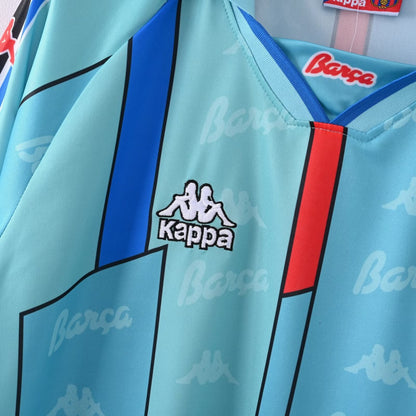 Retro Barcelona Away Long Sleeve Football Jersey 1995/1997