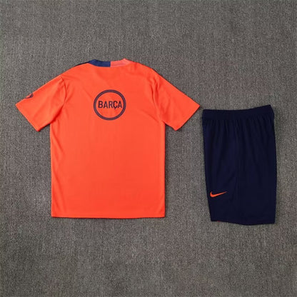 Barcelona Training Fans Kits Orange Football Jersey 2025/2026 (Kids And Man )