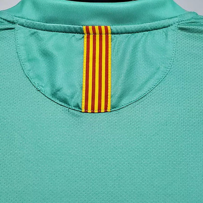 Retro Barcelona Away Green Football Jersey 2010/2011