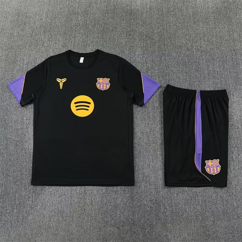 Barcelona Training Fans Kits Black Football Jersey 2025/2026 (Kids And Man ) (16-2XL)