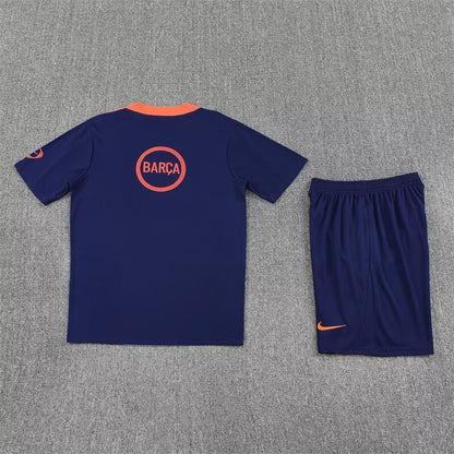 Barcelona Training Fans Kits Blue Football Jersey 2025/2026 (Kids And Man )
