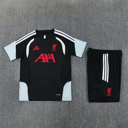 Liverpool Training Fans Kits Black Football Jersey 2025/2026 (Kids And Man ) (16-2XL)