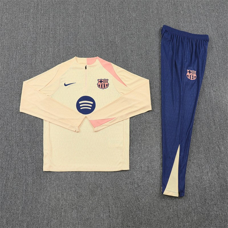 Barcelona Training Tracksuit Yollow (Kids And Man ) 2025/2026