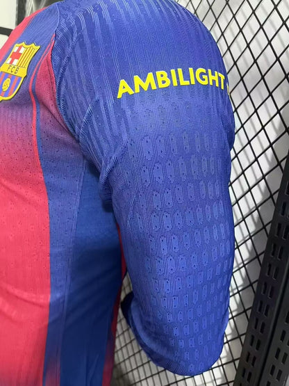 Barcelona Home Long Sleeve Player Football Jersey 2025/2026