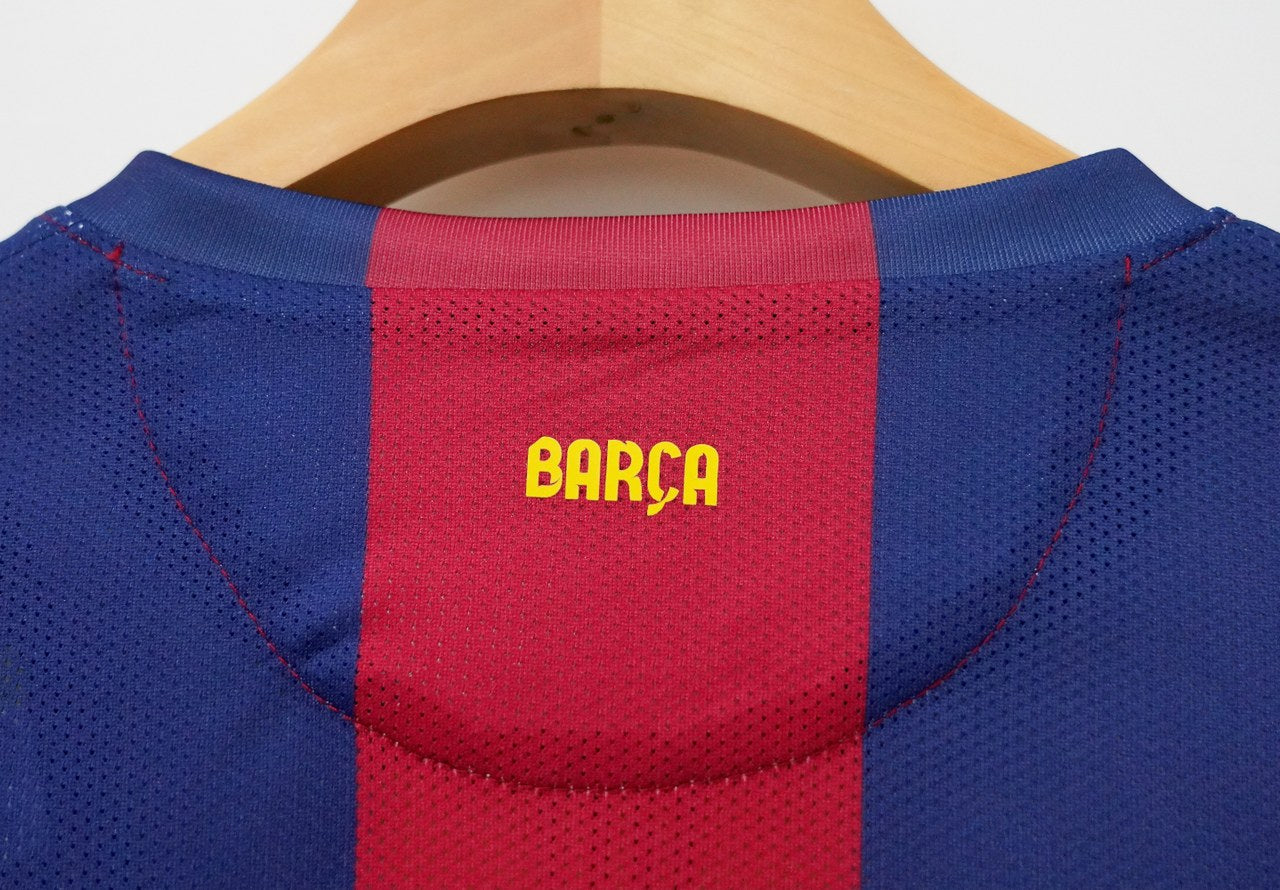 Retro Barcelona Long Home Football Jersey 2014/2015