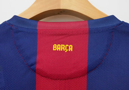 Retro Barcelona Long Home Football Jersey 2014/2015
