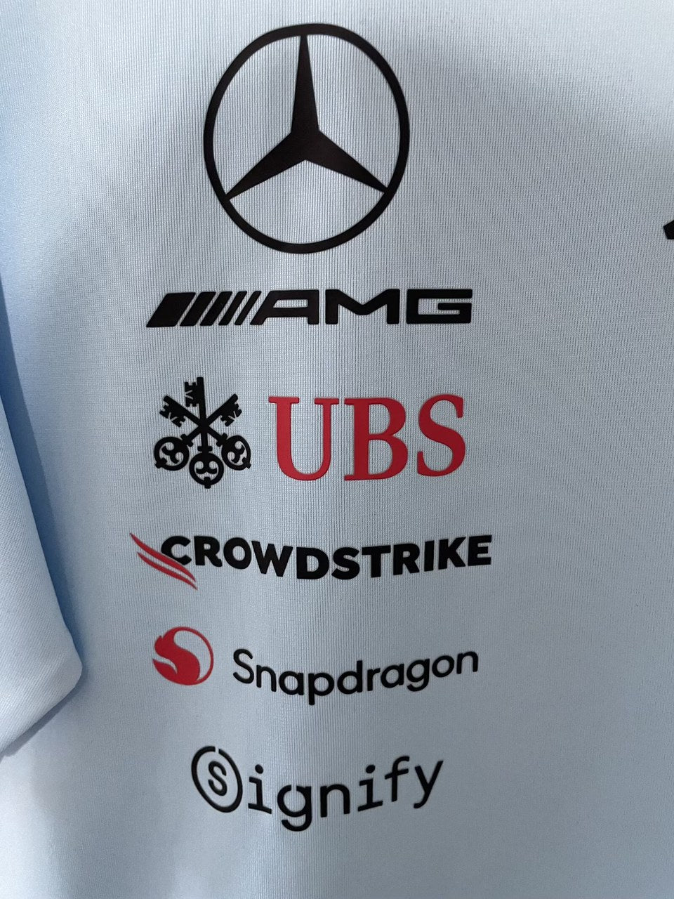 F1 Mercedes-Benz Blue Short Sleeve Racing Suit 2026