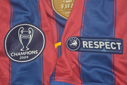 Retro Barcelona Home Long Sleeve Football Jersey 2009/2010