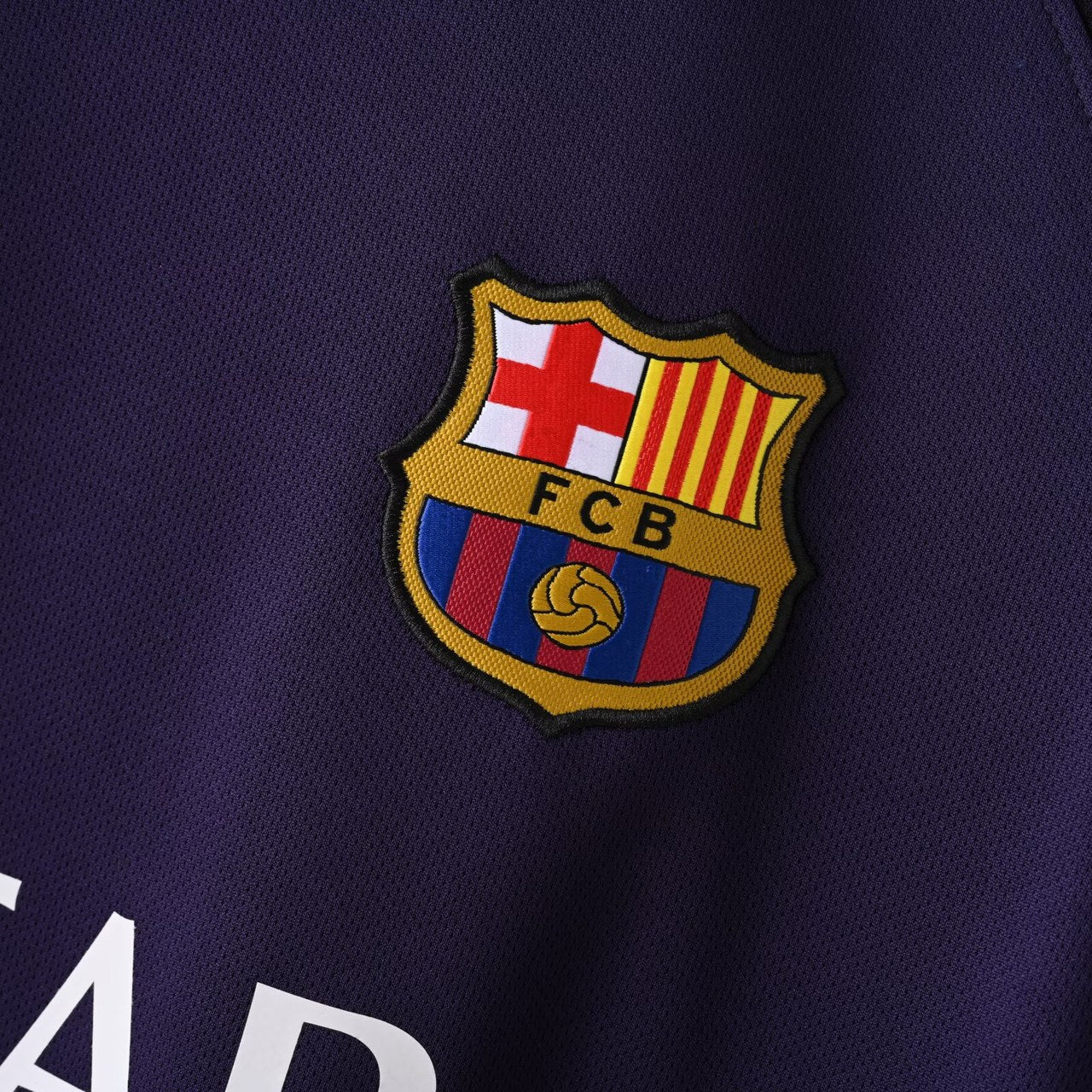 Retro Barcelona Long Away Fans Football Jersey 2016 2017