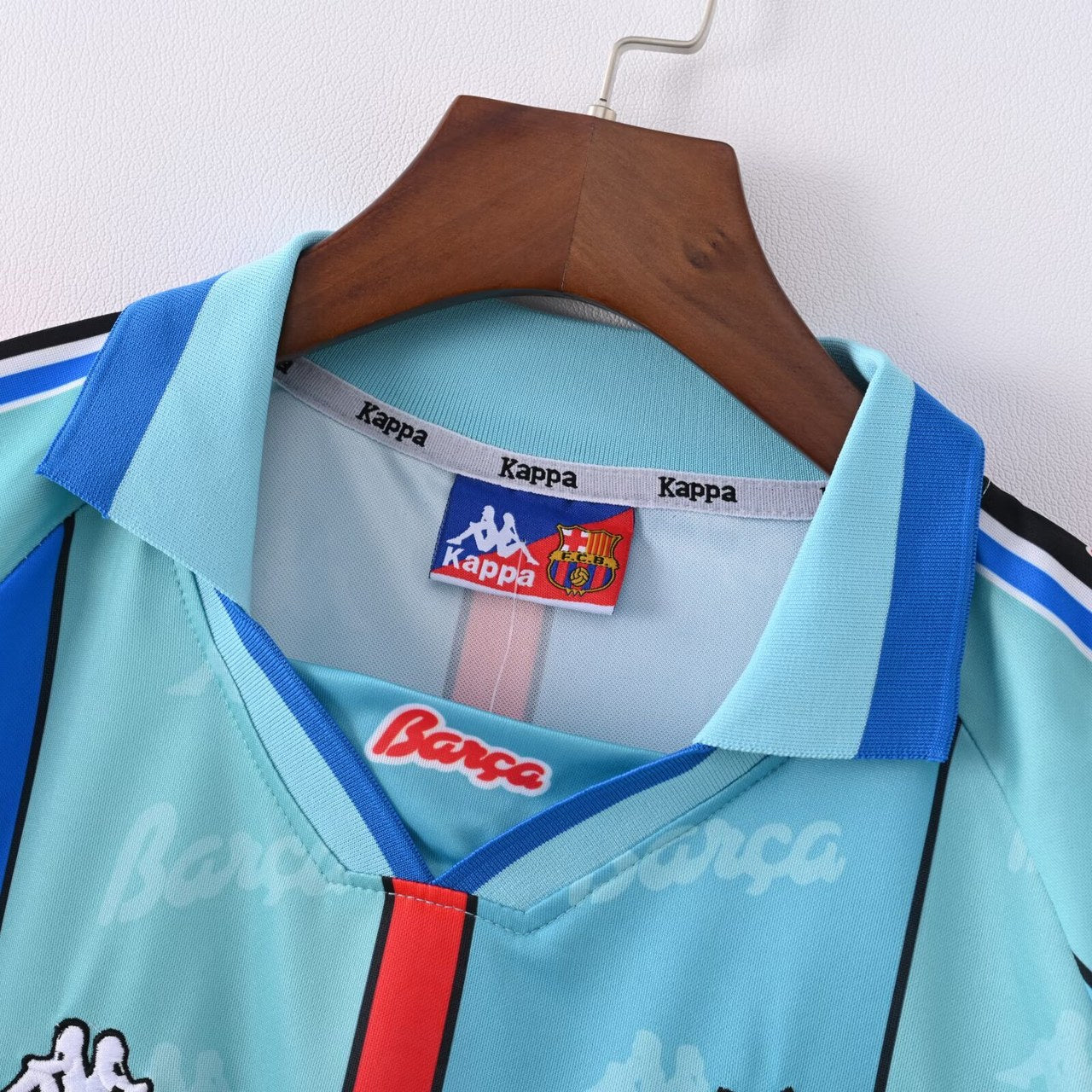 Retro Barcelona Away Long Sleeve Football Jersey 1995/1997