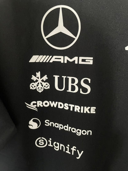 F1 Mercedes-Benz Black Short Sleeve Racing Suit 2026