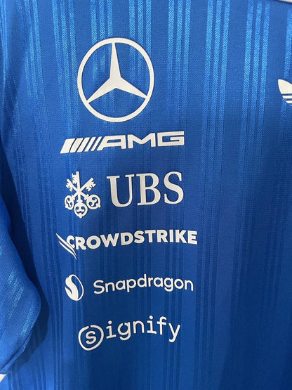 F1 Mercedes-Benz Blue Short Sleeve Racing Suit 2026