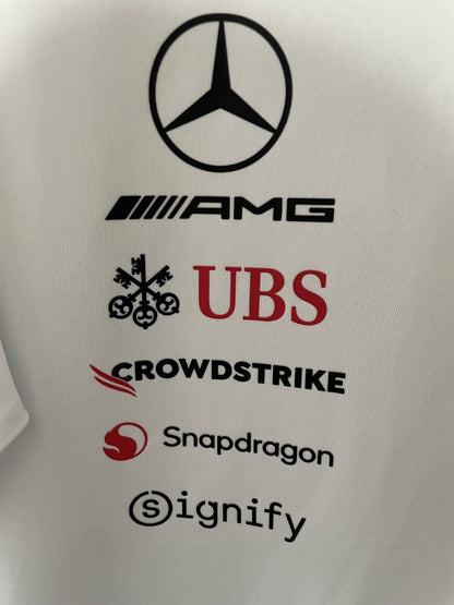 F1 Mercedes-Benz White Short Sleeve Racing Suit 2026