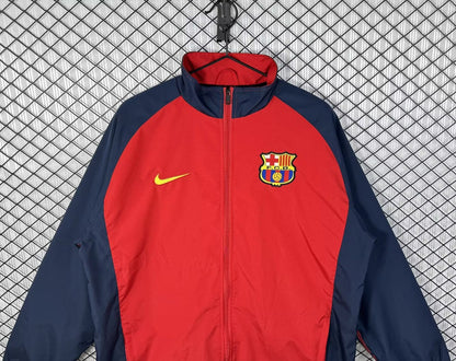 Retro Barcelona Windbreaker Waterproof Red Football Jersey 1998/2000