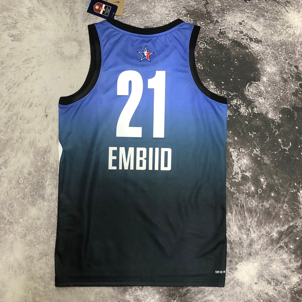 Philadelphia 76Ers Blue #21 EMBIID NBA Season Jerseys 2023 ALL-STAR