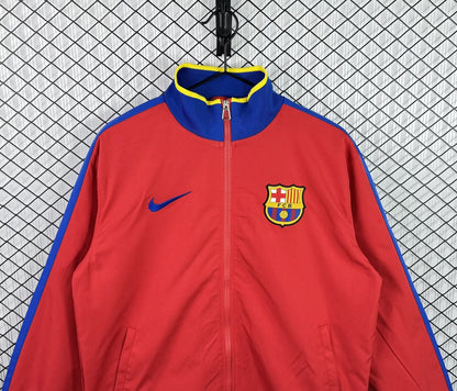 Retro Barcelona Windbreaker Red Football Jersey 2010/2011