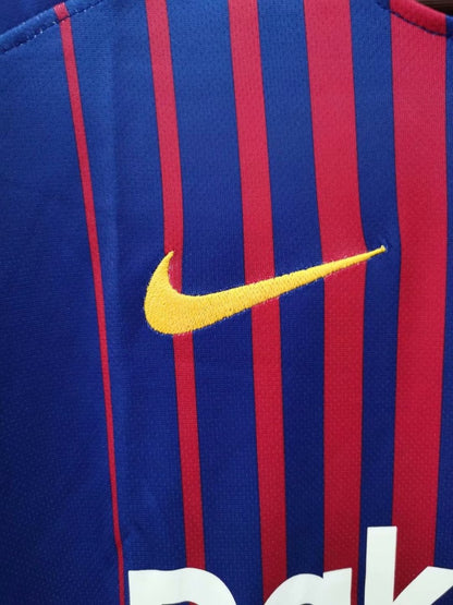 Retro Barcelona Home Football Jersey 2017 2018