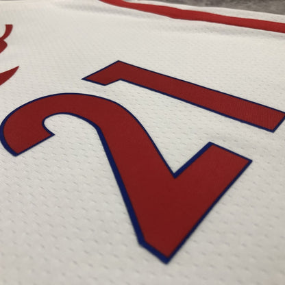 Philadelphia 76Ers City Edition White #21 EMBIID NBA Season Jerseys 2023
