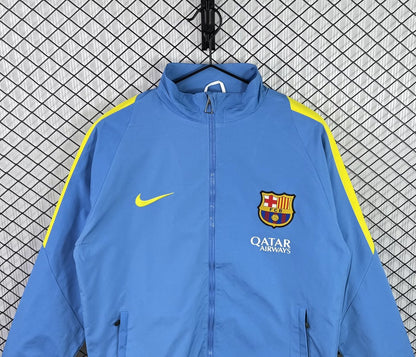 Retro Barcelona Windbreaker Blue Football Jersey 2015/2016