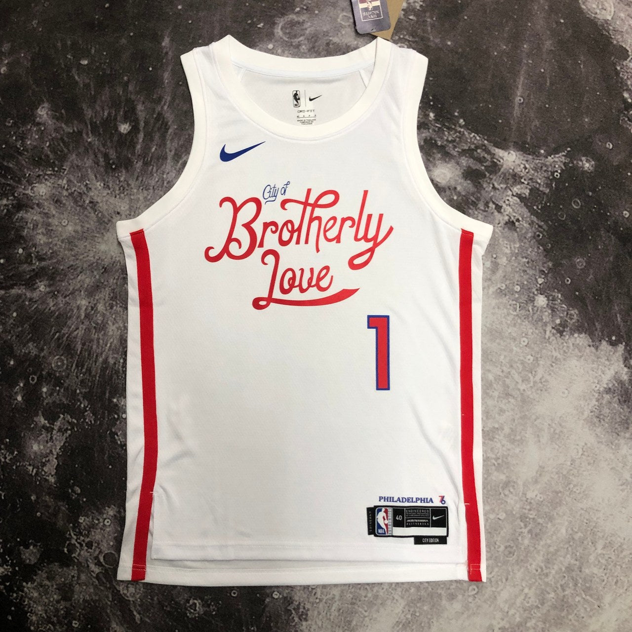 Philadelphia 76Ers City Edition White #1 HARDEN NBA Season Jerseys 2023