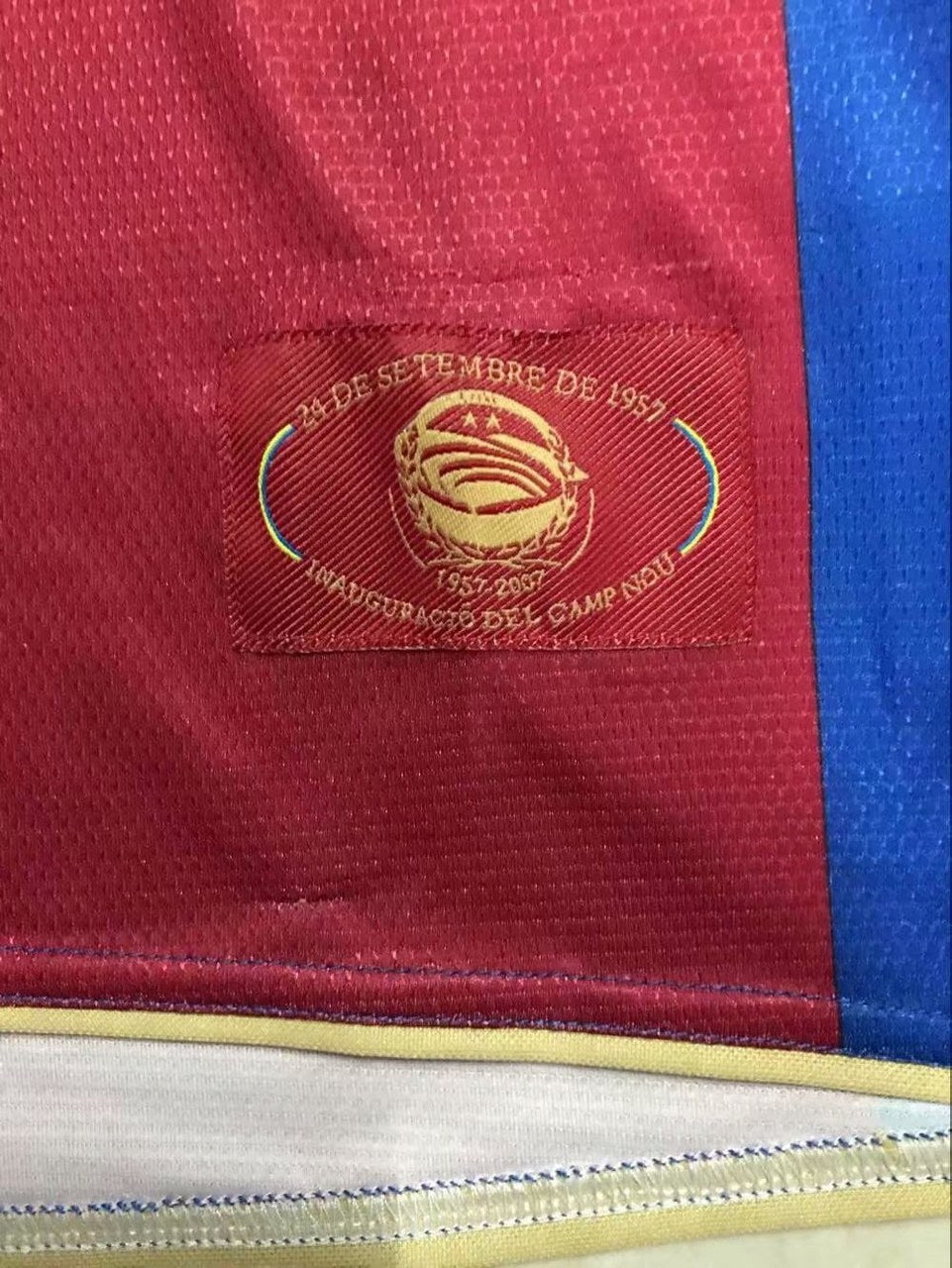 Retro Barcelona Home Long Sleeve Football Jersey 2007/2008