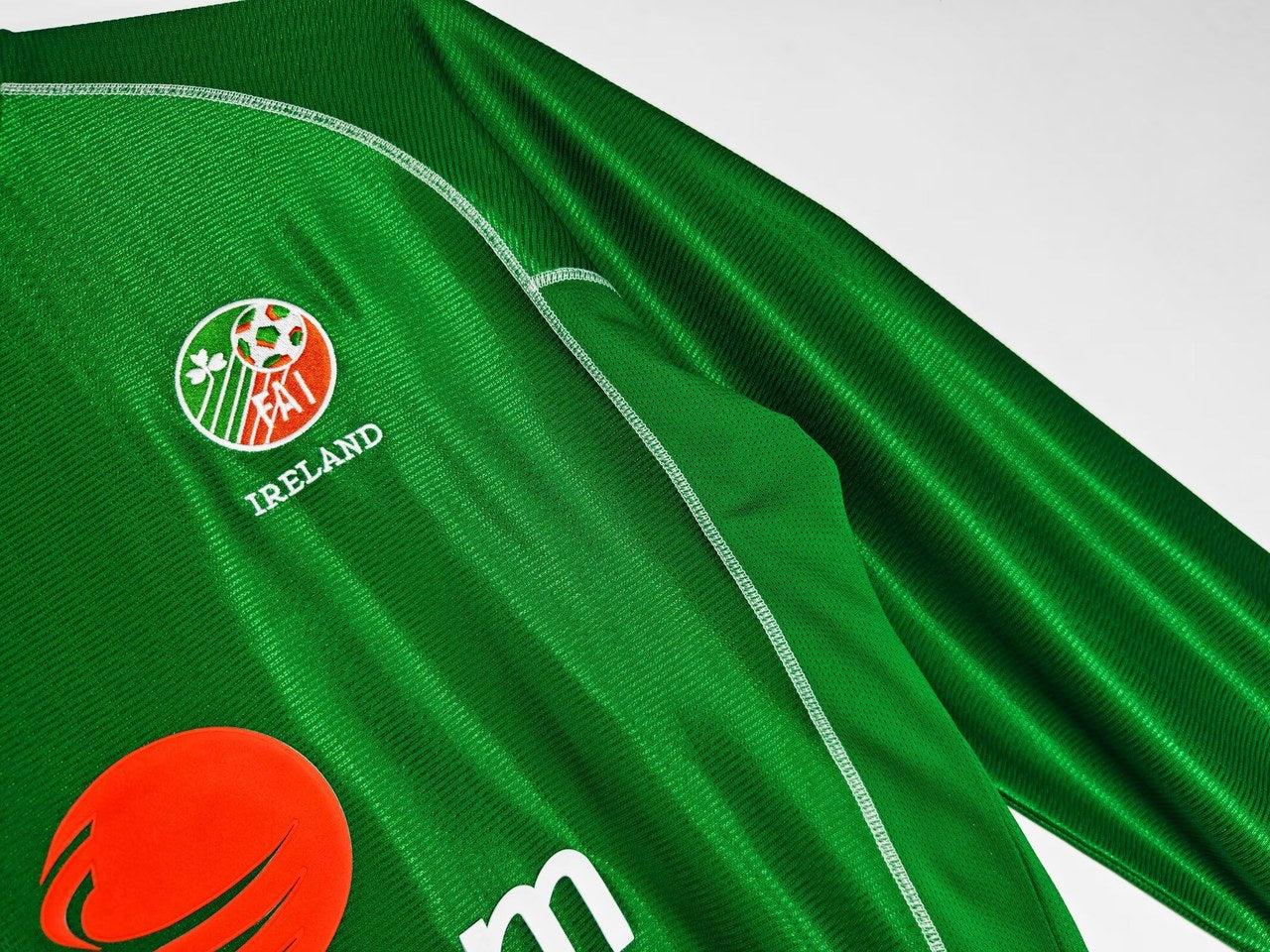 Retro Ireland Home Long Sleeve Football Jersey 2002