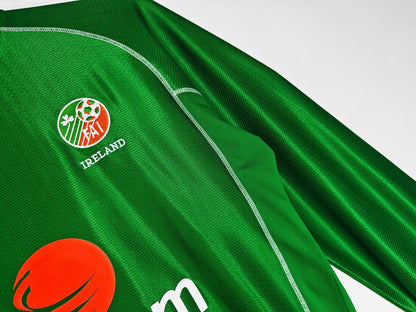 Retro Ireland Home Long Sleeve Football Jersey 2002